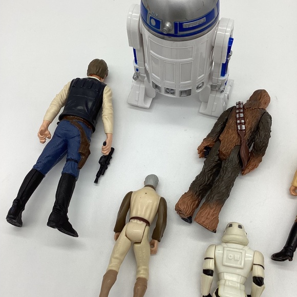 Star Wars Action Figure Lot – Han Solo, Luke Skywalker, Obi-Wan, Chewbacca, R2-D - Picture 6 of 6